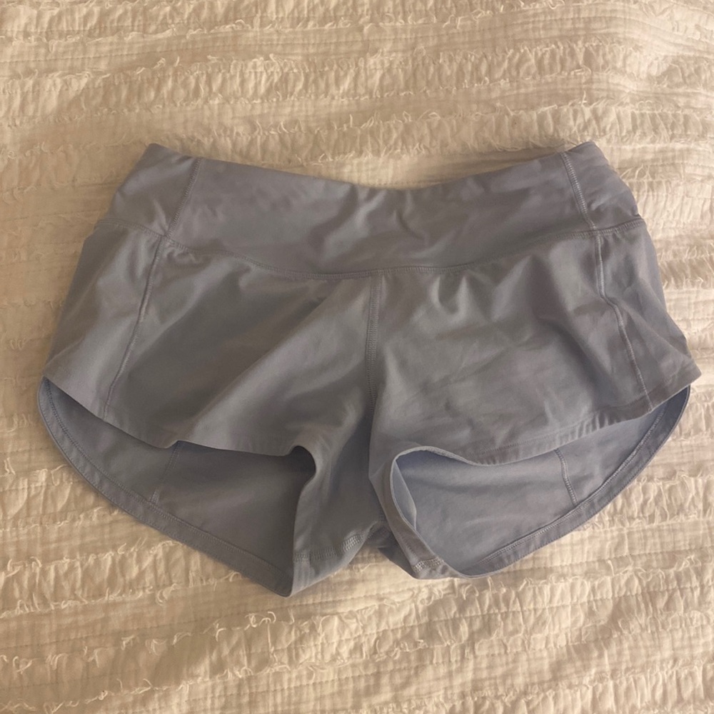 Blue linen lululemon shorts